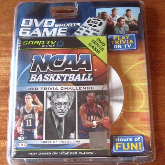 Snap TV Other - NIB, Snap TV Games-NCAA Basketball DVD Trivia, electronic video game NBA fan toy